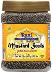 Rani Black Mustard Seeds Whole Spice (Kali Rai) 20oz (1.25lbs) 567g PET Jar ~ All Natural | Gluten Friendly | Non-GMO | Kosher | Vegan | Indian Origin
