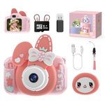 Skirfy Kids Camera with 32G TF Card,Kids Digital Camera,Selfie Camera for Girls Aged 3 4 5 6,Toddler Camera Kids Toy 1080P Kids Video Camera Easter Gift,Valentines Day Gifts for Kids,New Year Gifts