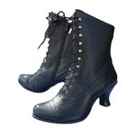 Victorian Boots,Victorian Boots Witch Costume Renaissance Shoes Women Kitten Heel Vintage Boots Witchy Clothes for Women Lace Up 70s Knight Boots Halloween Cosplay Witch Boots