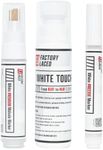 FACTORY LACED Shoe Whitener Bundle - White Shoe Cleaner Includes: White Touch Up, Premium Midsole Marker and Precise White Marker - Safe on Leather, Canvas, Vinyl, Nylon and More, White, One Size