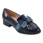 Bandolino Women's Lindio Loafer, Navy Blue 401, 10