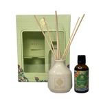 EKAM| 50 ml Reed Diffuser Oil Pack| Orange Blossom & Lemongrass| Festive Range| Get 8 Reed Sticks| Smoke Less Room Freshener for Home, Bedroom, Living Room & Office