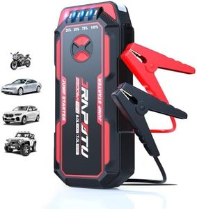 JRAPOTU Portable Car Jump Starter, 2500A Peak Battery Jumper Starter Portable, Jump Box for Car Battery, 12V Portable Jump Starter for 8.0L Gas & 7.0L Diesel Cars