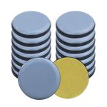 16 Pcs Furniture Glides, Self Adhesive Furniture Sliders for Sofa Table Chair Carpet Hardwood Floors, Heavy Duty Round Furniture Movers Sliders for Wooden Floors (40mm)