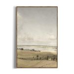 Framed Canvas Wall Art for Bedroom - Large Oversize 24x36 Ready to Hang Living Room- Vintage Farmhouse French Country Room Decor - Spring Wilderness Landscape Cottagecore Aesthetic - Neutral Kitchen