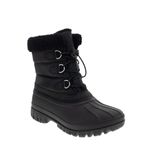 Chooka Women's Warm Insulated Plush Lined Waterproof Mid Calf Winter Snow Boots, Black, 6 UK