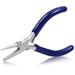 SPEEDWOX 5 Inch Concave and Round Nose Pliers Round Concave Pliers Wire Looping Pliers Wire Bending Tools Mini Precision Pliers for Jewelry Making DIY Hobby Projects