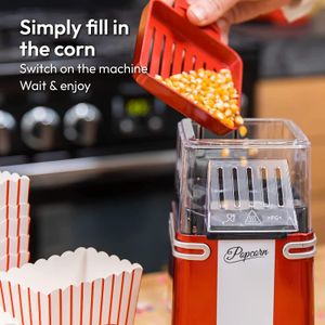 Gadgy Hot Air Popcorn Maker – Black