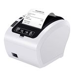 MUNBYN Thermal Printer, 80MM Receipt Printer, Label Printer, Direct Thermal Receipt POS Printer with USB Ethernet Port For Restaurant, Shop, Home Business ESC/POS Support Windows, Mac,Linux, Chrome OS