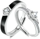 ANAZOZ Couples Rings for Him and He