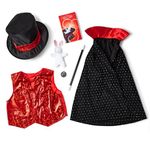 Melissa & Doug Magician Role Play Costume Set - Includes Hat, Cape, Wand, Magic Tricks (FFP) ‎36 Months - 6 Years