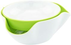 Southern Homewares Double Party Pedestal Serving Pistachio Bowl, Inside Green for Pistachio Bowl with Shell Storage, Best for Peanuts, Pistachios, Fruits, Candy, and Snacks