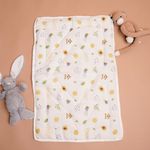 PROFAB Baby Bedding Newborn 100% Cotton Muslin godadi, Mattress - Beehive