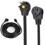 VEVOR Welding Extension Cord 30Amp 25Ft 250V, Welder Extension Cord with NEMA 6-50 Plug, Welding Power Cord 10 Gauge 3 Prong, Welding Cord for MIG, Plasma, TIG, Arc Welder, Black