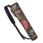 Fiita Lightweight Archery Back Arrow Quiver Foldable Compact Back Quiver with Adjustable Straps with Pocket for Shooting Target Practice Practicing Youth and Adults