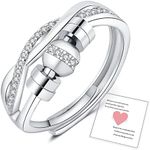 Fidget Rings-Silver Anxiety Rings f