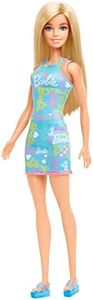 Barbie Dolls 3 Wearing Logo Print Dresses, Toy for Kids Ages 3 and Up
