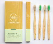 GREENLABS - BAMBOO TOOTHBRUSH - MEDIUM 4 PACK