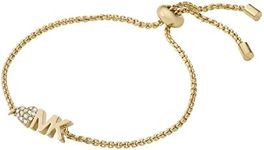 Michael Kors Women's Gold-Tone Brass Chain Bracelet (Model: MKJ7975710), No Size, Non-Precious Metal, crystal