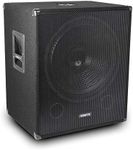 VONYX 18" Passive Subwoofer Speaker 1000W Deep Low Bass with Built-in Low-Pass Filter - Ideal for DJ, Disco, Club, Home Studio & Live Event Use