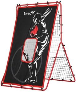 Everfit 2 in 1 Baseball Net Pitching Target Kit, Practice Dummy Batter Strike Zone Sports Portable Softball Training Aid Screen Backyard Indoor Outdoor Camping Equipment, with Carry Bag Blue