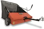 Agri-Fab 45-0492 44" Tow-Behind Lawn Sweeper, 28 cu. ft Hopper Bag Capacity; Leaf & Grass Catcher, with Adjustable Brush Height and Dump From Seat Handle