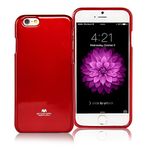 iPhone 6S PLUS / 6 PLUS Case, [Ultra Slim] Goospery® Pearl Jelly [Slight Glitter] Case *Anti-Yellowing / Discoloring Finish* [Shock Absorb] Cover for Apple iPhone 6S PLUS / 6 PLUS [5.5"] - Red