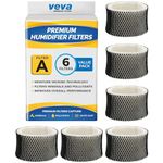 VEVA 6 Pack Humidifier Filters for Holmes Filter A, HWF62, HWF62S, and Other Sunbeam Cool Mist Humidifiers