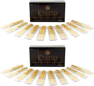 Cecilio Clarinet Reeds, Strength 2.5, Two Boxes of 10 (Total of 20 Reeds)