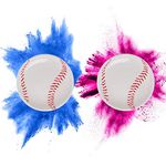 Gender Reveal Baseball Package - 2 Baseballs (1 Blue Ball, 1 Pink Ball) Exploding with Powder - Surprise for Boy or Girl Baby Revealing Party