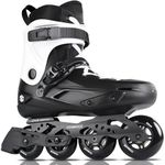 COSMOID TC Inline Skates for Adults & Teens – Professional Roller Blades for Men & Women, Fitness & Recreation Skates, Black and White, Size 4-13