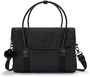Kipling SUPERWORKER S Messenger Bag, Computer Bags, Black (Signature Emb), One Size, SUPERWORKER S