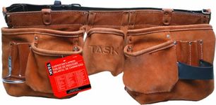 Task Tools T77261 Carpenter's Apron with Leather Belt, Oversized, 11-Pocket