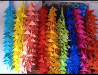 Abhaas Decorative Triangle Felt Fabric Garlands Handmade 4Ft. Hanging Toran Indian For Mehndi, Haldi, Wedding, Party Décor/Backdrops, Holi, Color Theme Party, Festivals, 135 Cm