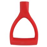 Shovel Handles 32mm D Shaped Plastic Grip Shovel Handle Replacement Spades Forks Garden Snow Removal for Digging Raking Tool (Red)