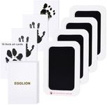4-Pack Inkless Baby Hand and Footprint Kit with Mess-Free Ink Pad – Newborn Footprint & Paw Print Kit for Dogs and Cats – Baby Safe Ink Pad for Hand, Foot & Paw Prints – 16 Keepsake Art Cards