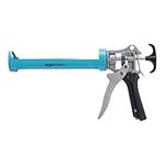 Amazon Basics Heavy Duty Sealant Caulking Gun - 310 ml - 12:1 Thrust Ratio, Aluminium handle with plastic support grip, Blue/Grey