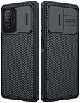 for Xiaomi Mi 11T/Mi 11T Pro Case with Camera Cover,Nillkin camshield pro case Slide Lens Protective Cover Heavy Duty Protection shockfroof case for Xiaomi Mi 11T/Mi 11T Pro (Black)