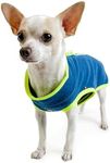 Huskimo Perisher Duo Dog Fleece Jacket, Tasman Blue, 27cm