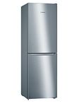 Bosch Home & Kitchen Appliances KGN34NLEAG Serie 2 Freestanding Fridge Freezer with MultiBox, 186cm, No Frost, 300L Capacity, 60cm wide, Inox look Silver Inox