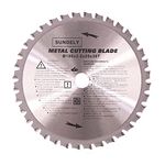 SUNDELY® Carbide Tipped TCT Circular Saw Blade Cutting Disc Wheel 180 mm X 20 mm X 36T (7" X 0.78") for Metal Steel Sheet Trimmer Cutter Multipurpose