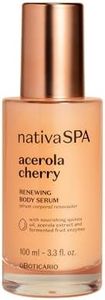 Nativa SPA by O Boticario Acerola Cherry Renewing Body Serum, Lightweight Hydration for Luminous Skin, 3.38 Ounce (100 ml)
