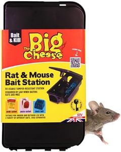The Big Cheese Rat & Mouse Bait Station - Reusable Tamper-Resistant & Weather-Proof Rat Bait Box - Lockable Lid, Compatible with Various Baits - Mouse Bait Box for Indoor & Outdoor Use