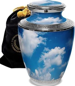 Heavenly Clouds Cremation Urn for Ashes Adult Male for Funeral or Home. Cremation Urns for Human Ashes Adult Man Large Cremation Urns for Men