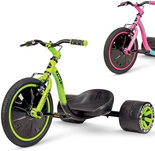 Drift Trike for Kids Ages 5+ – 16" Front Wheel Ride-On with Adjustable Seat, Steel Frame, Rear Slick Drift Wheels & Safety Flag – Madd Gear