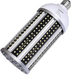 QiGe 700W Equivalent LED Corn Light Bulb,7800 Lumen 5000K 60W Large Area Daylight White E26/E27 Medium Base for Outdoor Indoor Garage Warehouse Factory Workshop Street Backyard New Upgraded