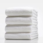 Toro Blu White Bath Towel - Extra Large 155cm x 78cm, 100% Cotton, 600 GSM, Ultra Soft and Highly Absorbent for a Spa-like Shower Experience-Hotel Towels(Set of 2)