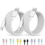 Car Carplay Cable for iPhone 16 15 [Apple MFi Certified] USB to USB C Cable 2Pack 5FT USB A to USB C Cable Compatible with iPhone 16 15 Pro Plus Pro Max, for iPad Pro 12.9/13 11,iPad Air 5/4 Gen