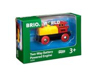 BRIO World Two Way Battery Powered Engine Train for Kids Age 3 Years Up - Compatible with all BRIO Railway Sets & Accessories