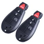 Remote Key Fobs Replacement for Chrysler Town and Country 2008-2010/Dodge Durango Charger 2008-2013/Challenger Grand Caravan 2008-2014/Journey 2009-2013 (Set of 2)